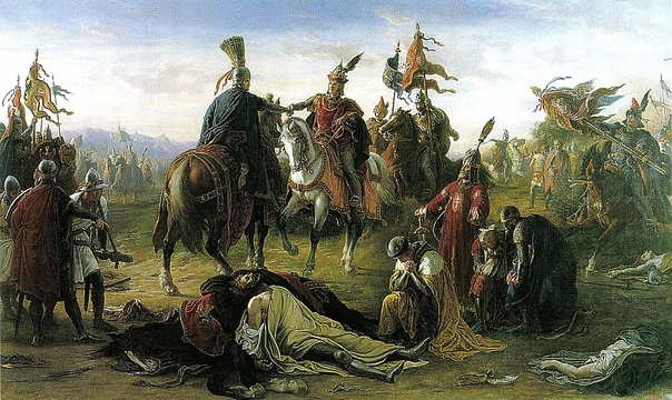 Than Mór: Rudolf és Kun László találkozása a csatatéren (Wikipédia)