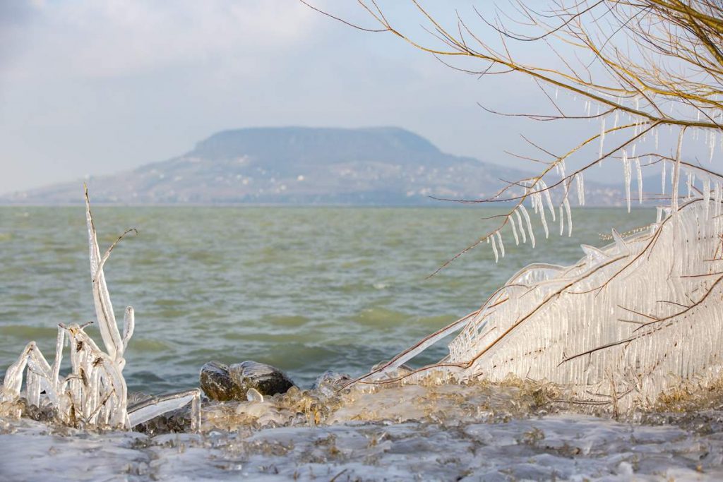 balaton tél jég