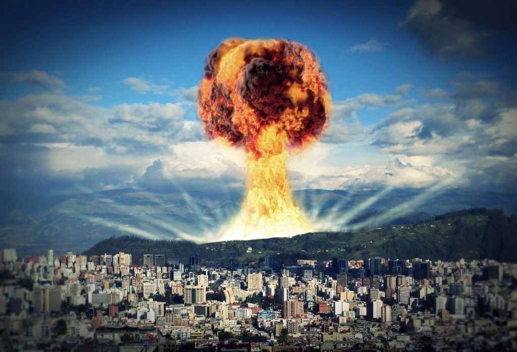 Nukleáris robbanás atombomba holokauszt