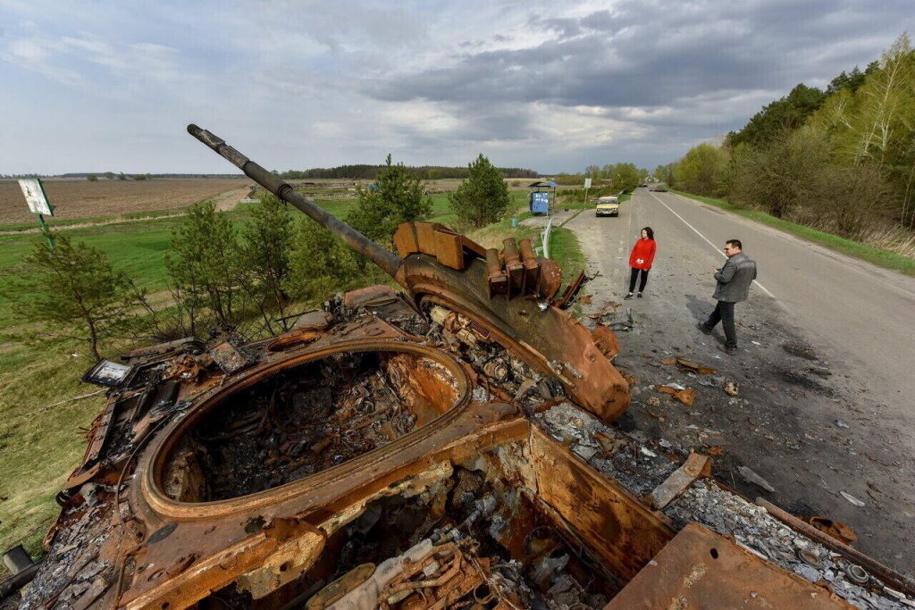 Elpusztított tank