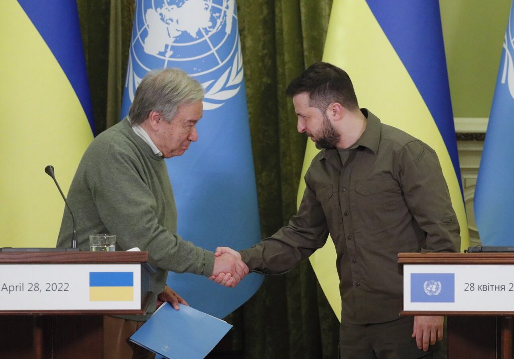 Guterres és Zelenszkij