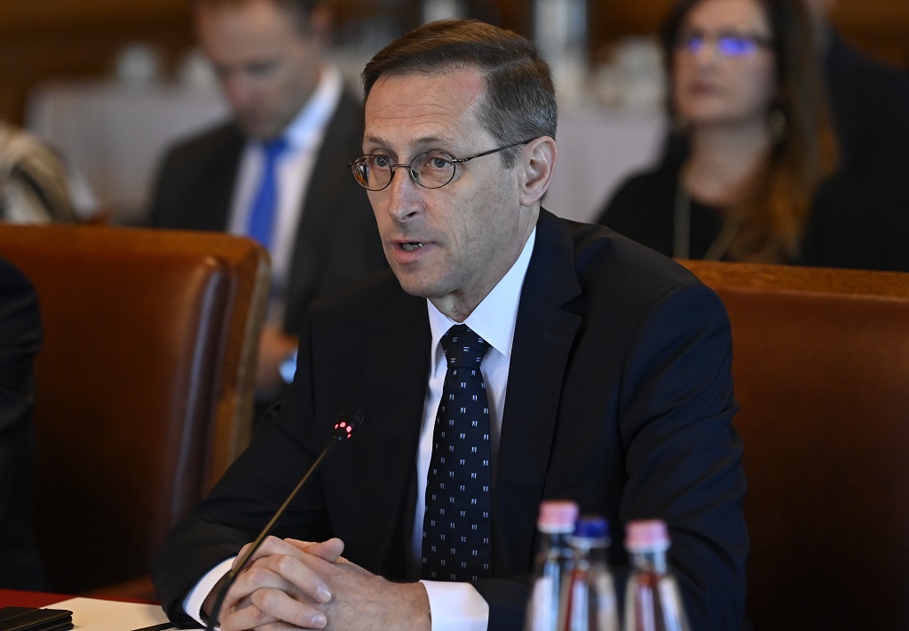 Varga Mihály bizottsági ülésen