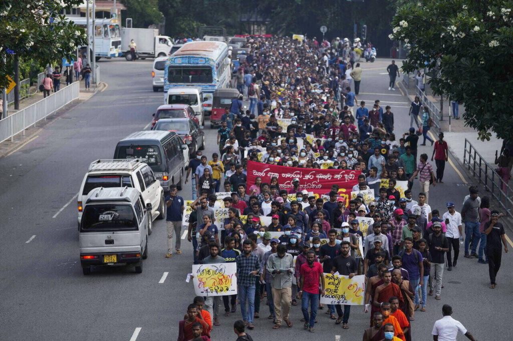 Srí Lanka demonstráció