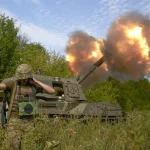Ukrán brit amerikai katona a fronton