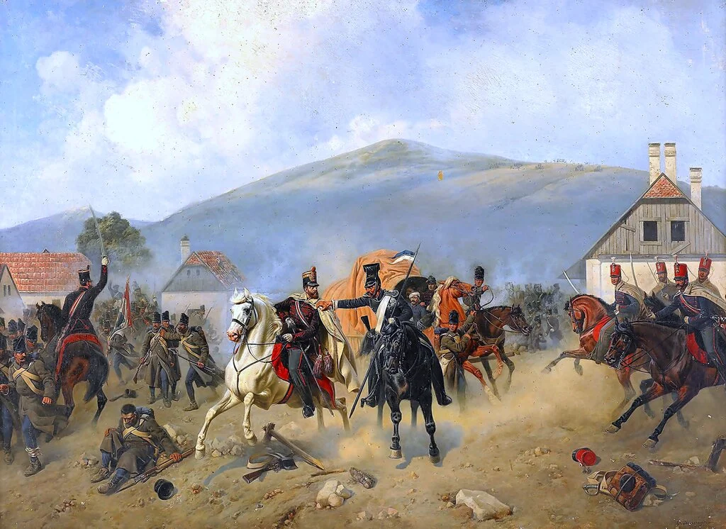 Orosz és magyar katonák összecsapása