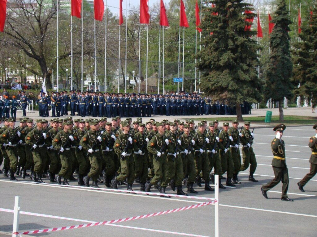 Orosz katonai díszszemle ukrán háború