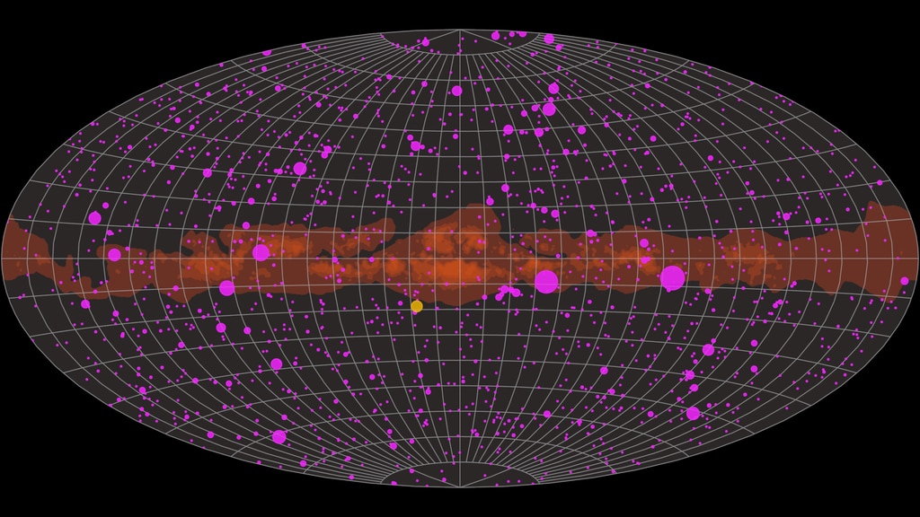 univerzum gamma-sugárzás