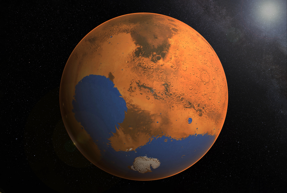 mars jég tó