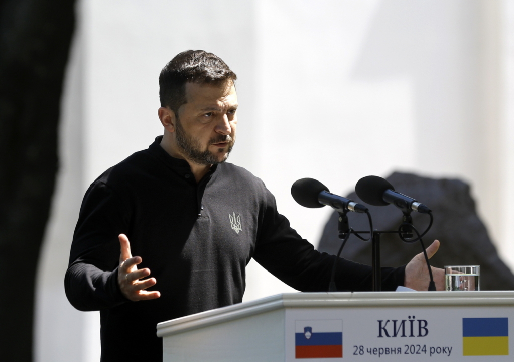 Volodimir Zelenszkij Ukrajna elnöke ukrán háború