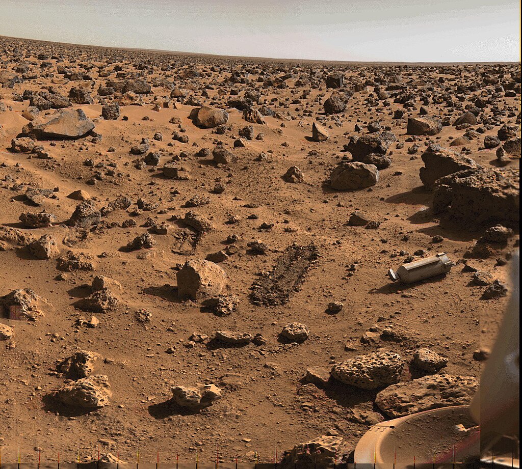 A Mars látványa a Viking II-ből