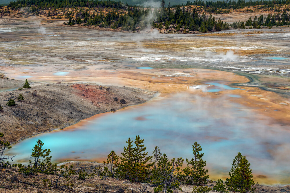 Yellowstone Nemzeti Park melegvizes forrás