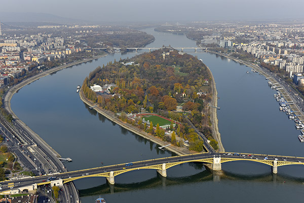Margitsziget Budapest Duna Margit-híd