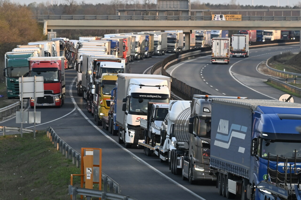 kamionstop hőség autópálya
