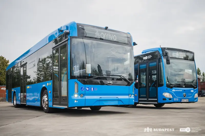 Budapest BKK BYD elektromos buszok