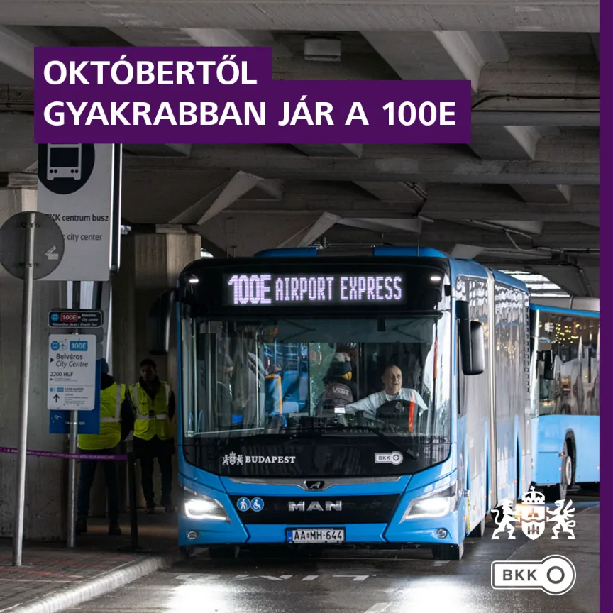 Budapesti 100E reptéri járat