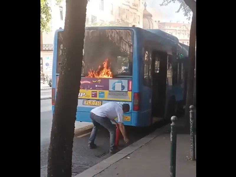 bkk budapest busz tűzeset kigyulladt