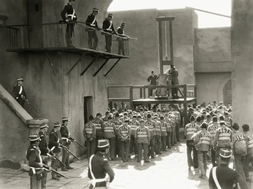 guillotine nyaktiló kivégzés halálbüntetés Franciaország